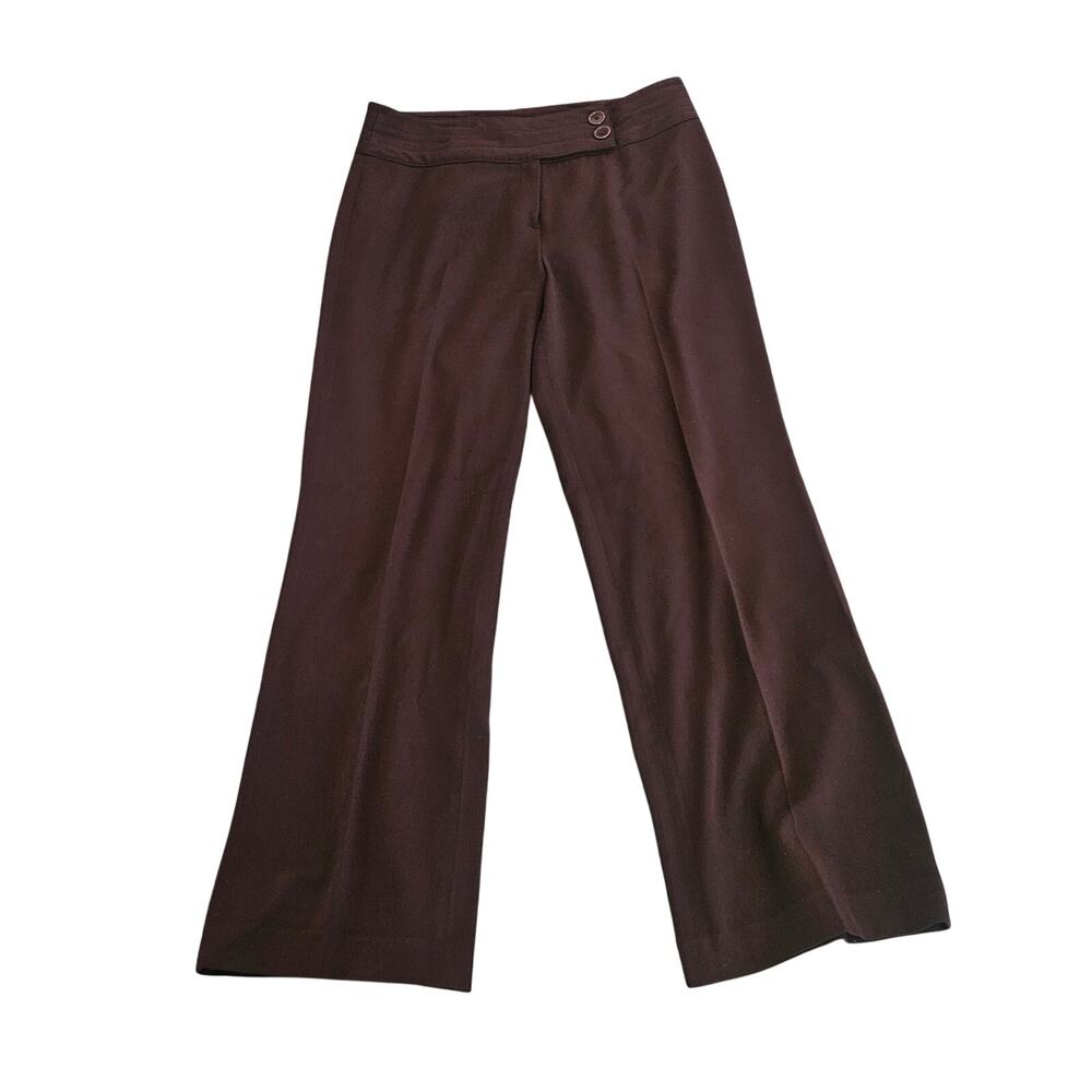 INSIGHT Brown Wide Leg Dress Pants Women’s Size 10 Career Office Trousers